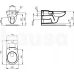 WC pakabinamas neįgaliesiems Ideal Standard, Contour 21